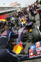 09.05.2010 Barcelona, Spain,  Sebastian Vettel (GER), Red Bull Racing  - Formula 1 World Championship, Rd 5, Spanish Grand Prix, Sunday Pre-Race Grid