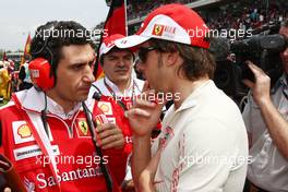 09.05.2010 Barcelona, Spain,  Fernando Alonso (ESP), Scuderia Ferrari - Formula 1 World Championship, Rd 5, Spanish Grand Prix, Sunday Pre-Race Grid