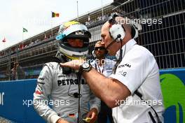 09.05.2010 Barcelona, Spain,  Nico Rosberg (GER), Mercedes GP Petronas and Jock Clear (GBR), Mercedes GP Petronas, Senior Race Engineer - Formula 1 World Championship, Rd 5, Spanish Grand Prix, Sunday Pre-Race Grid