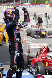 09.05.2010 Barcelona, Spain,  Mark Webber (AUS), Red Bull Racing - Formula 1 World Championship, Rd 5, Spanish Grand Prix, Sunday Podium
