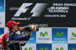 09.05.2010 Barcelona, Spain,  3rd place Sebastian Vettel (GER), Red Bull Racing - Formula 1 World Championship, Rd 5, Spanish Grand Prix, Sunday Podium