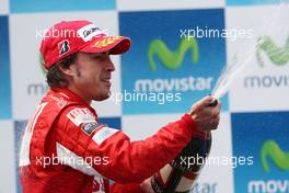 09.05.2010 Barcelona, Spain,  Fernando Alonso (ESP), Scuderia Ferrari - Formula 1 World Championship, Rd 5, Spanish Grand Prix, Sunday Podium