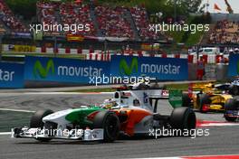 09.05.2010 Barcelona, Spain,  Adrian Sutil (GER), Force India F1 Team - Formula 1 World Championship, Rd 5, Spanish Grand Prix, Sunday Race