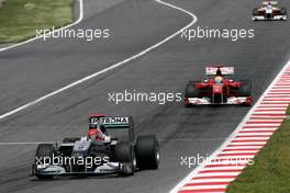 09.05.2010 Barcelona, Spain,  Michael Schumacher (GER), Mercedes GP  - Formula 1 World Championship, Rd 5, Spanish Grand Prix, Sunday Race