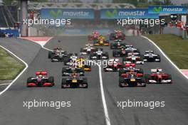 09.05.2010 Barcelona, Spain,  Start of the race - Formula 1 World Championship, Rd 5, Spanish Grand Prix, Sunday Race