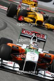 09.05.2010 Barcelona, Spain,  Adrian Sutil (GER), Force India F1 Team, VJM-02 - Formula 1 World Championship, Rd 5, Spanish Grand Prix, Sunday Race