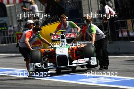 08.05.2010 Barcelona, Spain,  Force India - Formula 1 World Championship, Rd 5, Spanish Grand Prix, Saturday Practice