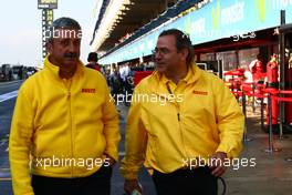 08.05.2010 Barcelona, Spain,  Pirelli staff in the pit lane - Formula 1 World Championship, Rd 5, Spanish Grand Prix, Saturday Practice