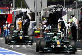 08.05.2010 Barcelona, Spain,  Heikki Kovalainen (FIN), Lotus F1 Team - Formula 1 World Championship, Rd 5, Spanish Grand Prix, Saturday Qualifying