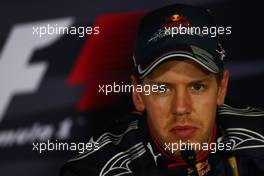 09.05.2010 Barcelona, Spain,  Sebastian Vettel (GER), Red Bull Racing - Formula 1 World Championship, Rd 5, Spanish Grand Prix, Sunday Press Conference