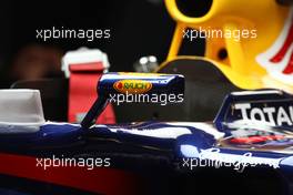 06.05.2010 Barcelona, Spain,  Wing mirror on the Red Bull Racing - Formula 1 World Championship, Rd 5, Spanish Grand Prix, Thursday