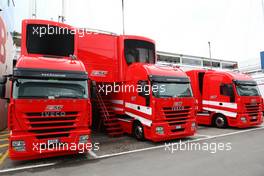 06.05.2010 Barcelona, Spain,  Ferrari Truck - Formula 1 World Championship, Rd 5, Spanish Grand Prix, Thursday