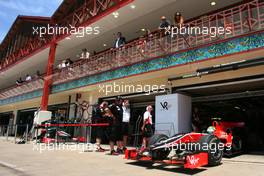 25.06.2010 Valencia, Spain,  Lucas di Grassi (BRA), Virgin Racing  - Formula 1 World Championship, Rd 9, European Grand Prix, Friday Practice