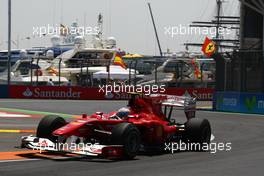 25.06.2010 Valencia, Spain,  Fernando Alonso (ESP), Scuderia Ferrari - Formula 1 World Championship, Rd 9, European Grand Prix, Friday Practice