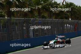 25.06.2010 Valencia, Spain,  Vitantonio Liuzzi (ITA), Force India F1 Team - Formula 1 World Championship, Rd 9, European Grand Prix, Friday Practice