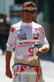 25.06.2010 Valencia, Spain,  Jenson Button (GBR), McLaren Mercedes  - Formula 1 World Championship, Rd 9, European Grand Prix, Friday