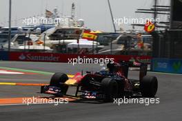 25.06.2010 Valencia, Spain,  Sébastien Buemi (SUI), Scuderia Toro Rosso - Formula 1 World Championship, Rd 9, European Grand Prix, Friday Practice