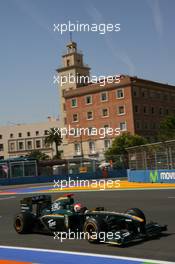 25.06.2010 Valencia, Spain,  Jarno Trulli (ITA), Lotus F1 Team - Formula 1 World Championship, Rd 9, European Grand Prix, Friday Practice