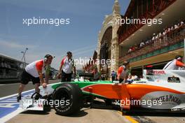 25.06.2010 Valencia, Spain,  Adrian Sutil (GER), Force India F1 Team  - Formula 1 World Championship, Rd 9, European Grand Prix, Friday Practice