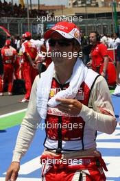 27.06.2010 Valencia, Spain,  Fernando Alonso (ESP), Scuderia Ferrari - Formula 1 World Championship, Rd 9, European Grand Prix, Sunday Pre-Race Grid