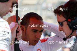 27.06.2010 Valencia, Spain,  Lewis Hamilton (GBR), McLaren Mercedes - Formula 1 World Championship, Rd 9, European Grand Prix, Sunday Pre-Race Grid