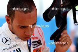 27.06.2010 Valencia, Spain,  Lewis Hamilton (GBR), McLaren Mercedes - Formula 1 World Championship, Rd 9, European Grand Prix, Sunday Pre-Race Grid