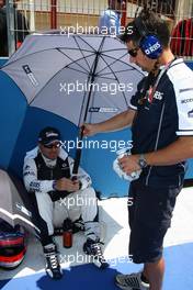 27.06.2010 Valencia, Spain,  Rubens Barrichello (BRA), Williams F1 Team - Formula 1 World Championship, Rd 9, European Grand Prix, Sunday Pre-Race Grid