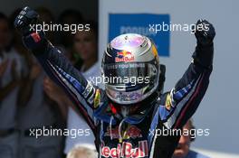 27.06.2010 Valencia, Spain,  1st place Sebastian Vettel (GER), Red Bull Racing - Formula 1 World Championship, Rd 9, European Grand Prix, Sunday Podium
