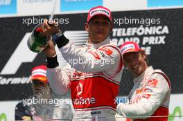 27.06.2010 Valencia, Spain,  Lewis Hamilton (GBR), McLaren Mercedes - Formula 1 World Championship, Rd 9, European Grand Prix, Sunday Podium