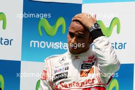 27.06.2010 Valencia, Spain,  Lewis Hamilton (GBR), McLaren Mercedes - Formula 1 World Championship, Rd 9, European Grand Prix, Sunday Podium