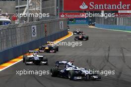 27.06.2010 Valencia, Spain,  Rubens Barrichello (BRA), Williams F1 Team, FW32 - Formula 1 World Championship, Rd 9, European Grand Prix, Sunday Race