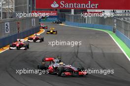 27.06.2010 Valencia, Spain,  Lewis Hamilton (GBR), McLaren Mercedes, MP4-25 - Formula 1 World Championship, Rd 9, European Grand Prix, Sunday Race