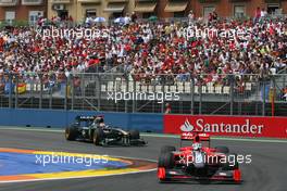 27.06.2010 Valencia, Spain,  Timo Glock (GER), Virgin Racing  - Formula 1 World Championship, Rd 9, European Grand Prix, Sunday Race