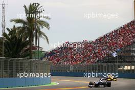 27.06.2010 Valencia, Spain,  Rubens Barrichello (BRA), Williams F1 Team  - Formula 1 World Championship, Rd 9, European Grand Prix, Sunday Race