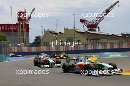 27.06.2010 Valencia, Spain,  Vitantonio Liuzzi (ITA), Force India F1 Team - Formula 1 World Championship, Rd 9, European Grand Prix, Sunday Race