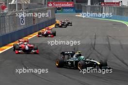 27.06.2010 Valencia, Spain,  Heikki Kovalainen (FIN), Lotus F1 Team - Formula 1 World Championship, Rd 9, European Grand Prix, Sunday Race