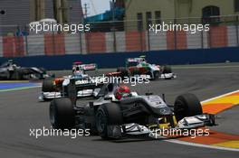 27.06.2010 Valencia, Spain,  Michael Schumacher (GER), Mercedes GP Petronas, W01 - Formula 1 World Championship, Rd 9, European Grand Prix, Sunday Race