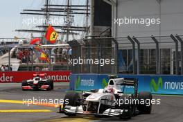 27.06.2010 Valencia, Spain,  Kamui Kobayashi (JAP), BMW Sauber F1 Team - Formula 1 World Championship, Rd 9, European Grand Prix, Sunday Race