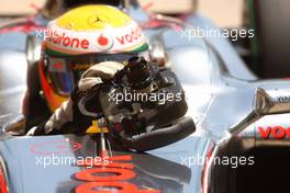 26.06.2010 Valencia, Spain,  Lewis Hamilton (GBR), McLaren Mercedes steering wheel - Formula 1 World Championship, Rd 9, European Grand Prix, Saturday Qualifying