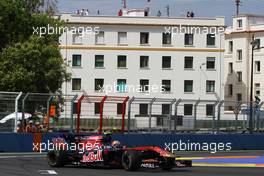 26.06.2010 Valencia, Spain,  Sebastien Buemi (SUI), Scuderia Toro Rosso  - Formula 1 World Championship, Rd 9, European Grand Prix, Saturday Practice