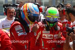 26.06.2010 Valencia, Spain,  Fernando Alonso (ESP), Scuderia Ferrari and Felipe Massa (BRA), Scuderia Ferrari - Formula 1 World Championship, Rd 9, European Grand Prix, Saturday Qualifying