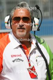 26.06.2010 Valencia, Spain,  Vijay Mallya (IND) Force India F1 Team Owner - Formula 1 World Championship, Rd 9, European Grand Prix, Saturday Practice