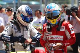 26.06.2010 Valencia, Spain,  Rubens Barrichello (BRA), Williams F1 Team and Fernando Alonso (ESP), Scuderia Ferrari - Formula 1 World Championship, Rd 9, European Grand Prix, Saturday Qualifying