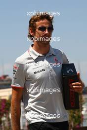 24.06.2010 Valencia, Spain,  Jenson Button (GBR), McLaren Mercedes - Formula 1 World Championship, Rd 9, European Grand Prix, Thursday