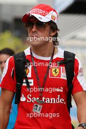 24.06.2010 Valencia, Spain,  Fernando Alonso (ESP), Scuderia Ferrari - Formula 1 World Championship, Rd 9, European Grand Prix, Thursday