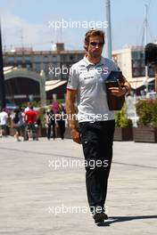 24.06.2010 Valencia, Spain,  Jenson Button (GBR), McLaren Mercedes - Formula 1 World Championship, Rd 9, European Grand Prix, Thursday