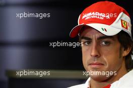 24.06.2010 Valencia, Spain,  Fernando Alonso (ESP), Scuderia Ferrari - Formula 1 World Championship, Rd 9, European Grand Prix, Thursday Press Conference