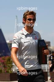 24.06.2010 Valencia, Spain,  Jenson Button (GBR), McLaren Mercedes - Formula 1 World Championship, Rd 9, European Grand Prix, Thursday