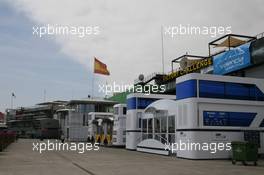 24.06.2010 Valencia, Spain,  The Paddock - Formula 1 World Championship, Rd 9, European Grand Prix, Thursday