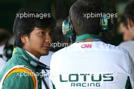 Fairuz Fauzy (MAL), Test Driver, Lotus F1 Team  - Formula 1 World Championship, Rd 10, British Grand Prix, Friday Practice